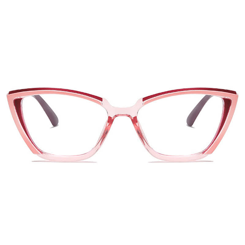 Spykay™ EG26814 Fashion Colorblock Butterfly Frame Anti-blue Light Glasses