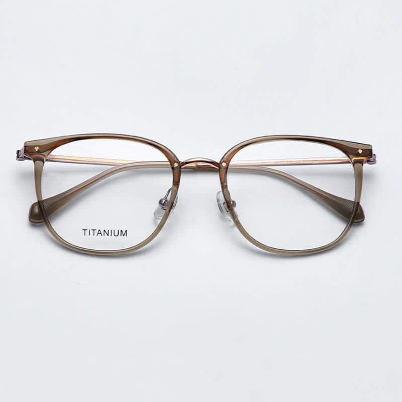 Spykay™ EG26728 Square Titanium Frame Anti-blue Light Glasses