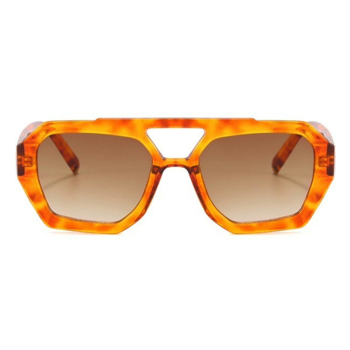 Spykay™ SG1024 Unique Double Bar Irregular Personality Retro Sunglasses
