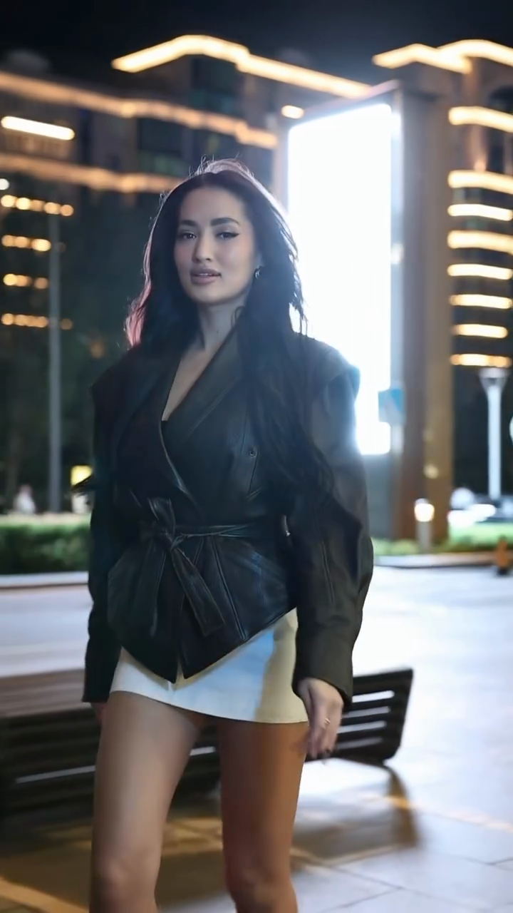 Black Belted Leather Jacket