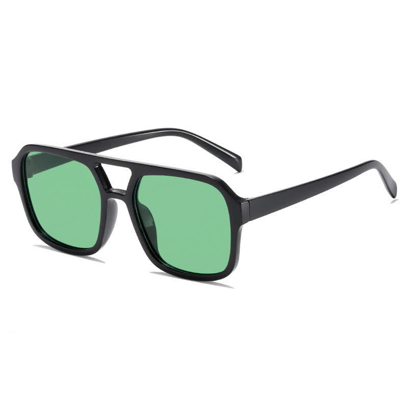 Spykay™ SG60718 Double Bridges Square Frames Retro-Vintage Sunglasses
