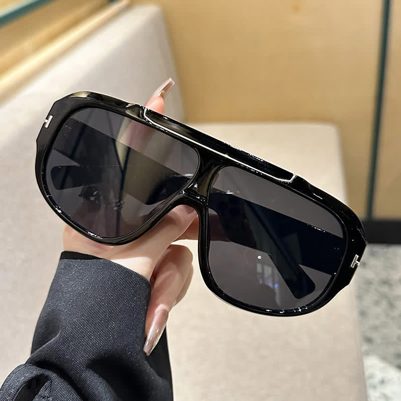 Spykay™ SG60883 'T' Design Oversized Aviator Sunglasses