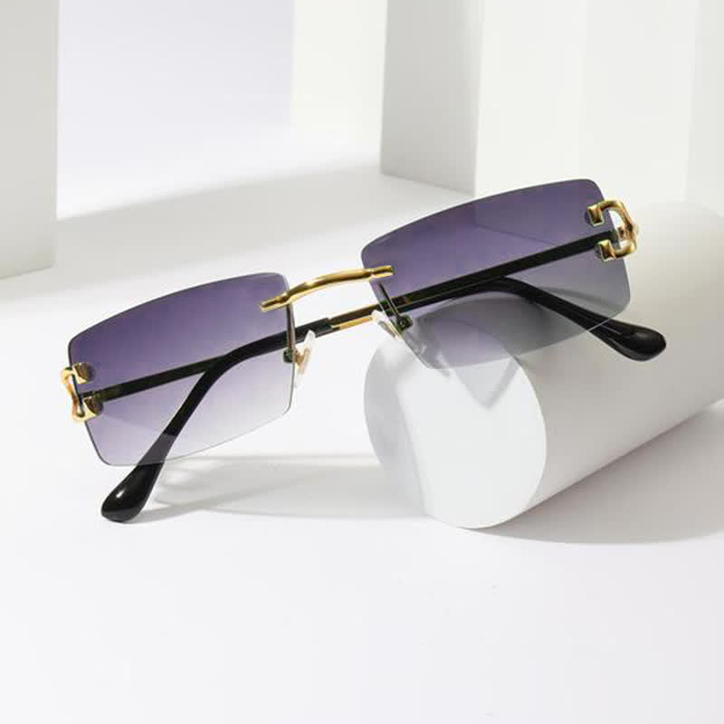 Spykay™ SG60922 Rectangle Frame Trendy Rimless Sunglasses