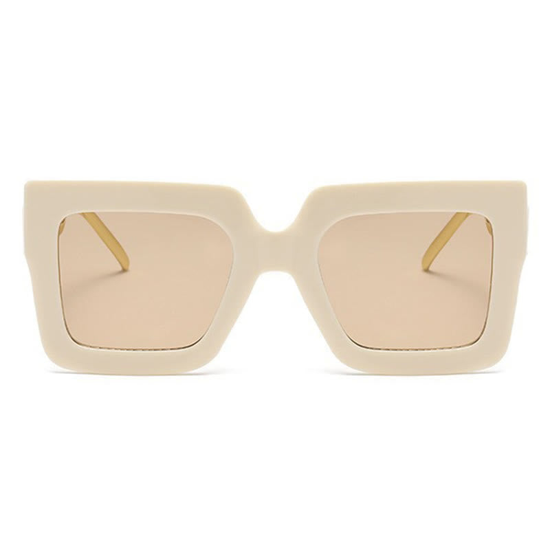 Spykay™ SG60931 Square Oversized Frame Chain Temples Hipster Sunglasses