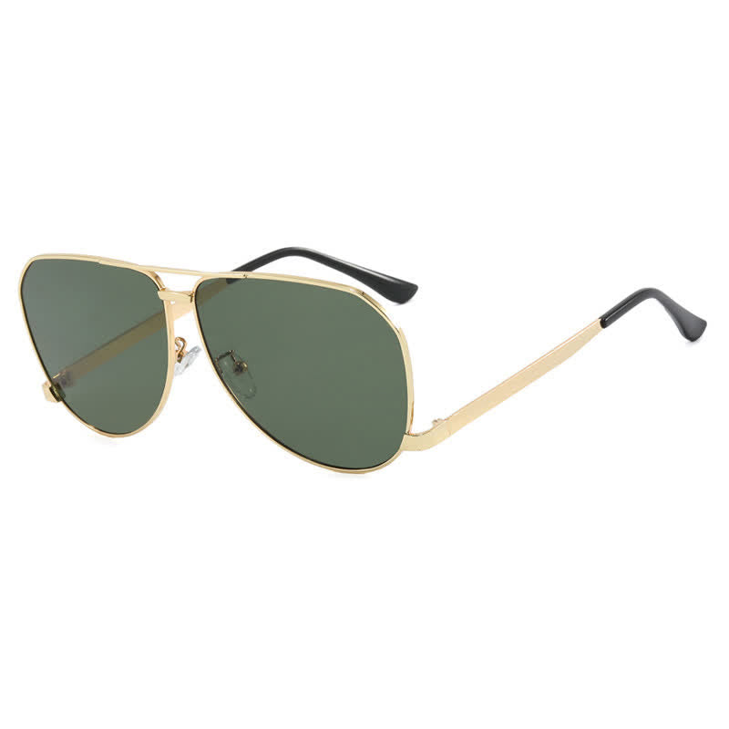 Spykay™ SG60761 Double Bridges Metal Temples Aviator Sunglasses