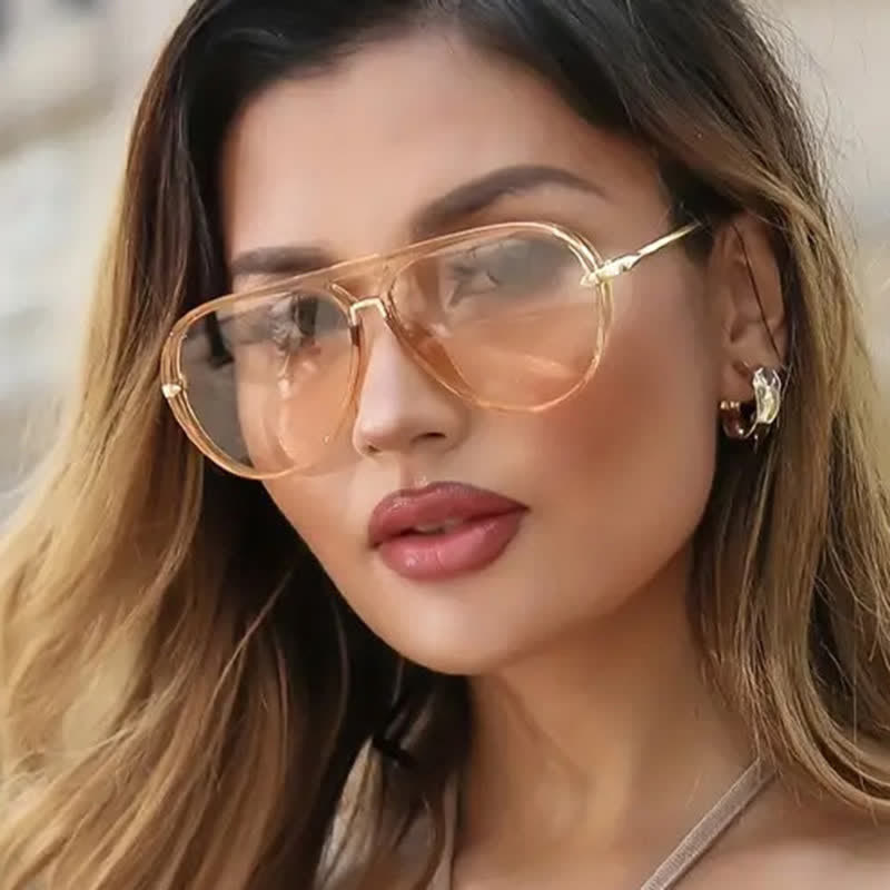 Spykay™ SG60723 Double Bridges Fashion Aviator Sunglasses