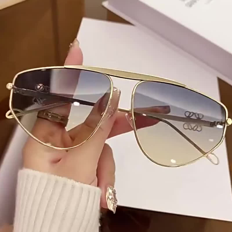 Spykay™ SG60906 Hollow-out Irregular Aviator Sunglasses