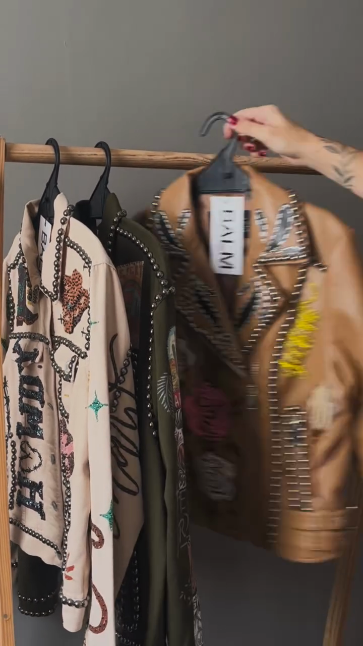 Embroidered Western - Style Denim Jacket