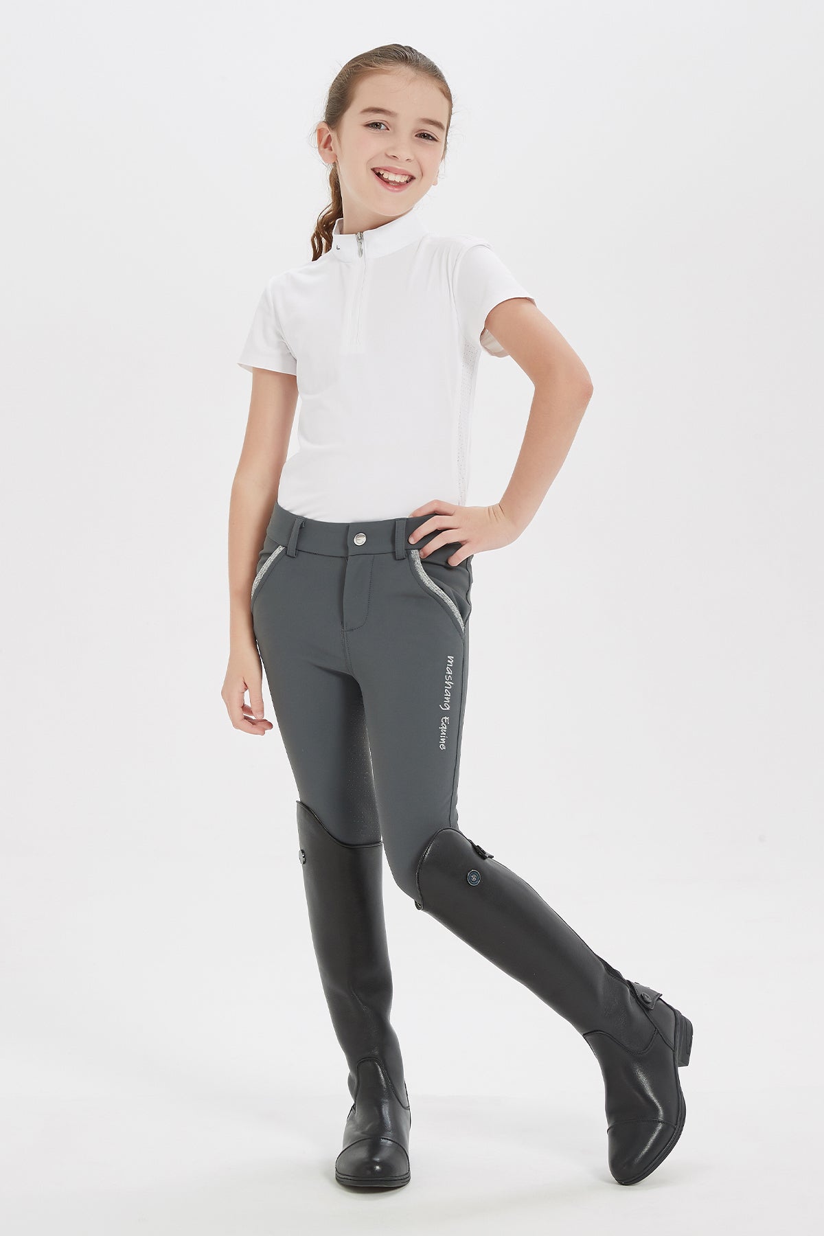 Kids' Unisex Mesh Laminated Breeches
