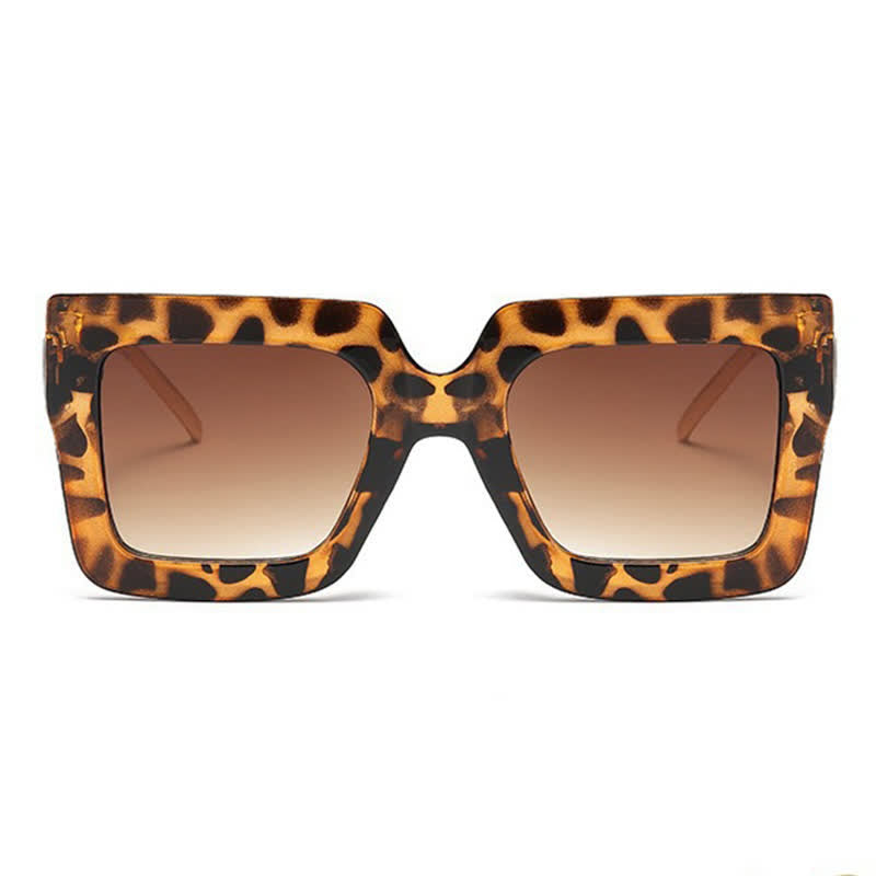 Spykay™ SG60931 Square Oversized Frame Chain Temples Hipster Sunglasses