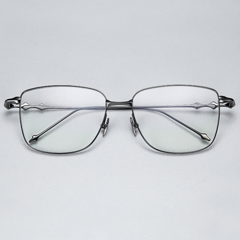 Spykay™ EG26716 Hipster Titanium Square Frame Anti-blue Light Glasses