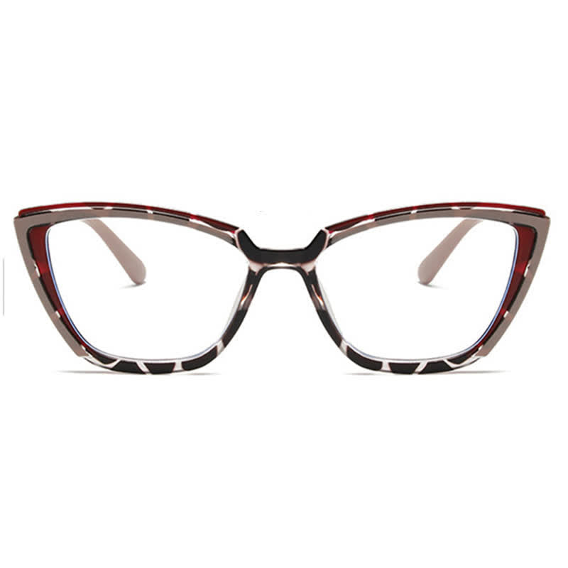 Spykay™ EG26814 Fashion Colorblock Butterfly Frame Anti-blue Light Glasses
