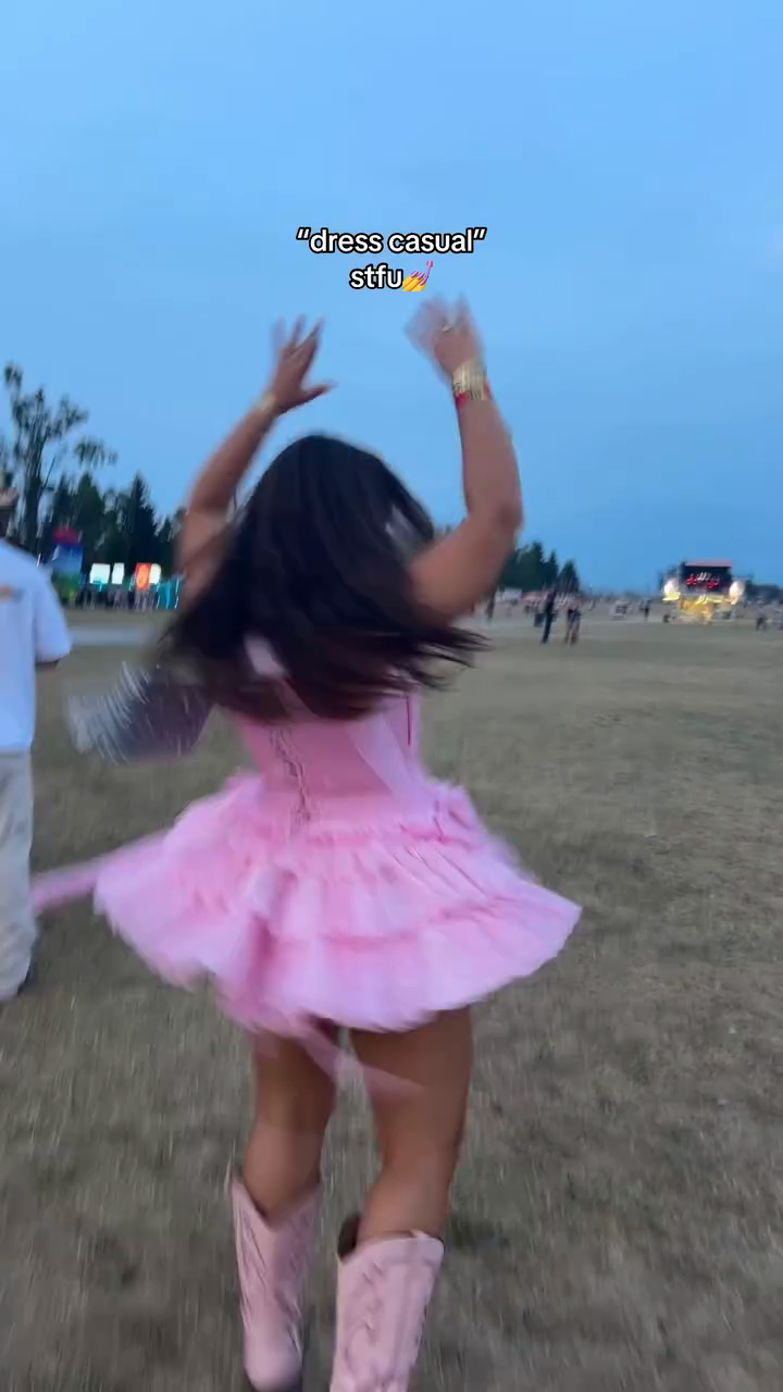 Pink Bow - Front Ruffled Mini Dress