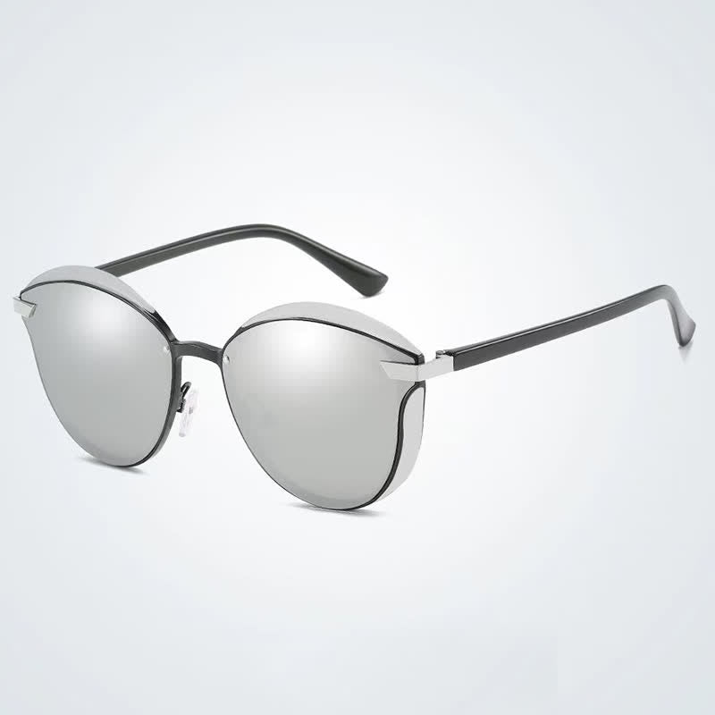 Spykay™ SG60950 Polarized Vintage Round Frame Mirror Lenses Trendy Sunglasses