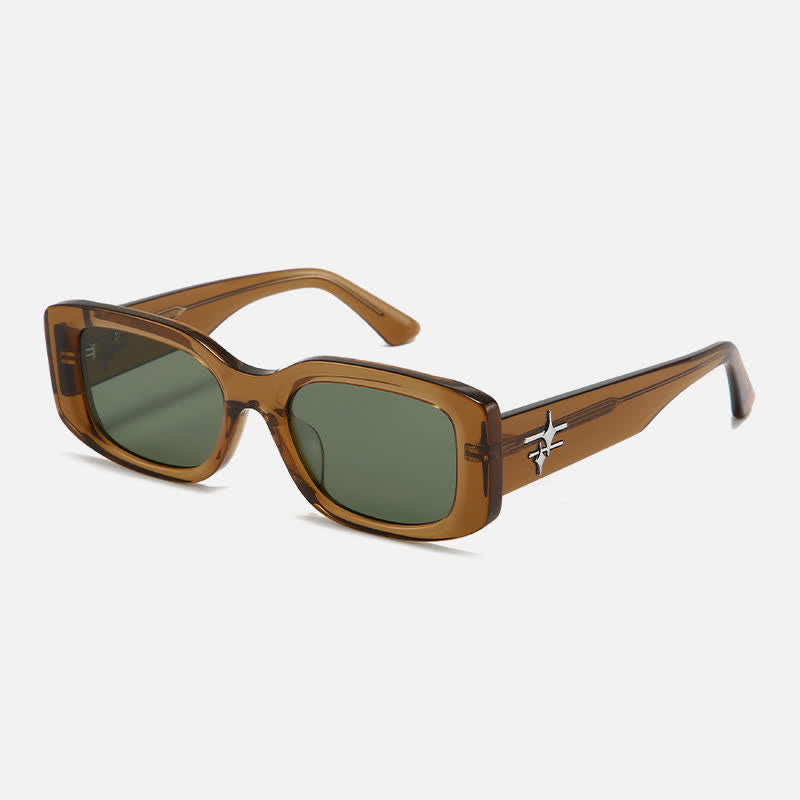 Spykay™ SG60786 Rectangle Frame Star Temples Sunglasses with Nylon Lenses