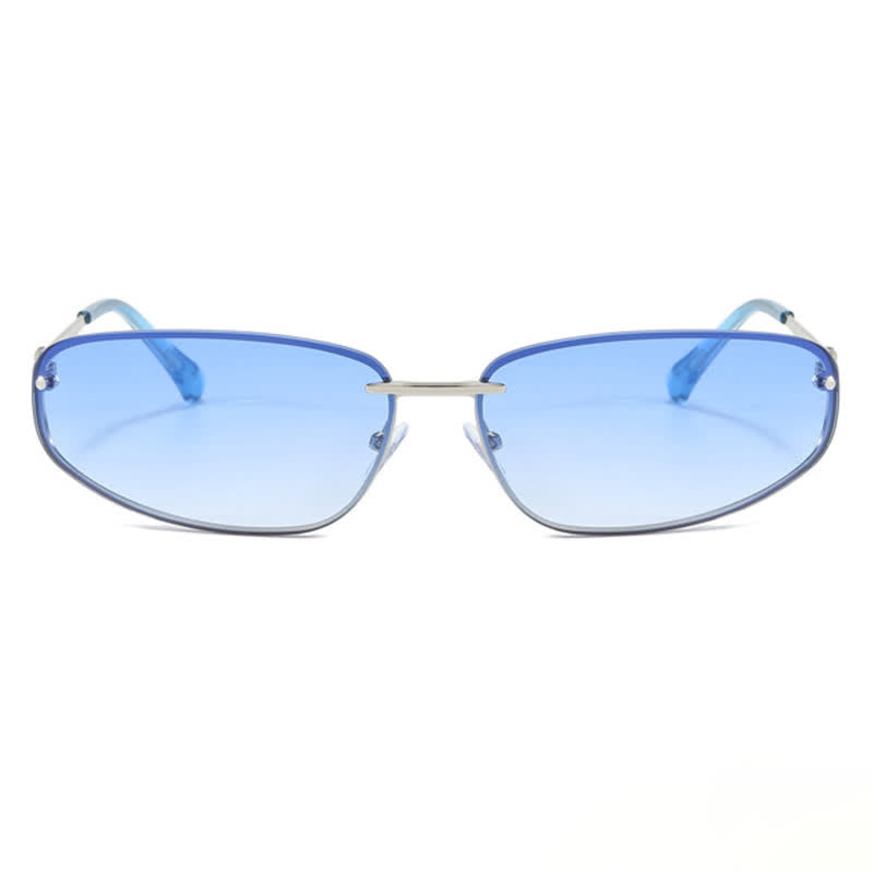 Spykay™ SG60683 Y2K Oval Frame Rimless Sunglasses