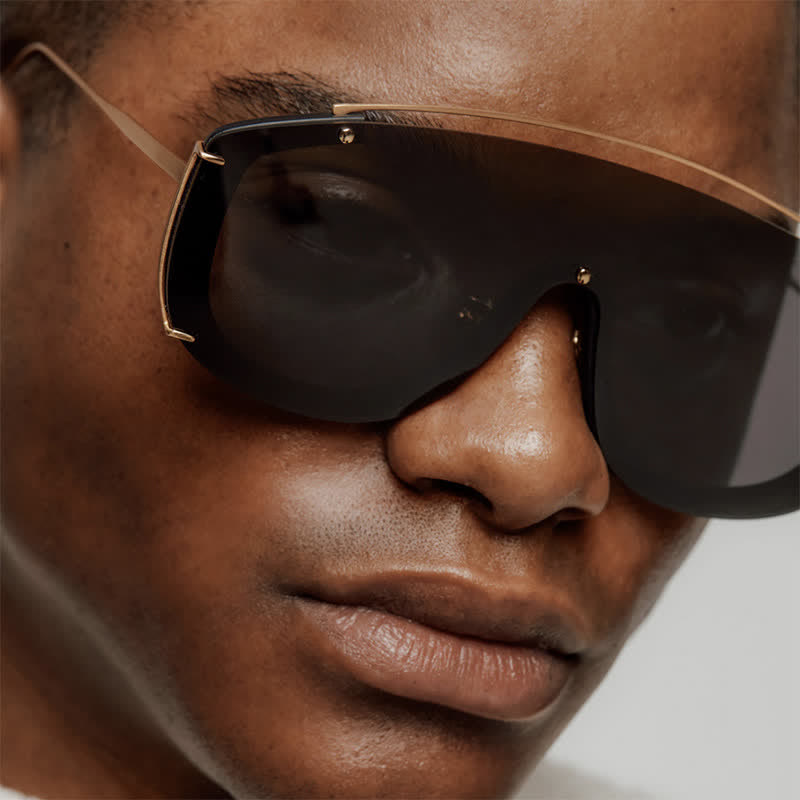Spykay™ SG60885 One-piece Oversized Aviator Sunglasses