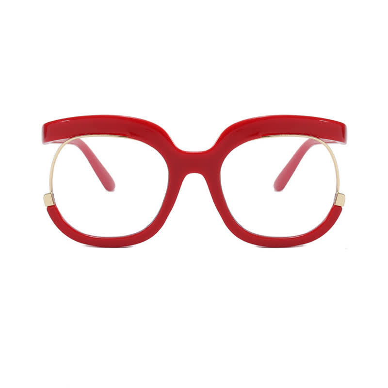 Spykay™ EG26670 Anti-blue Light Round Frames Owl Oversized Eyeglasses