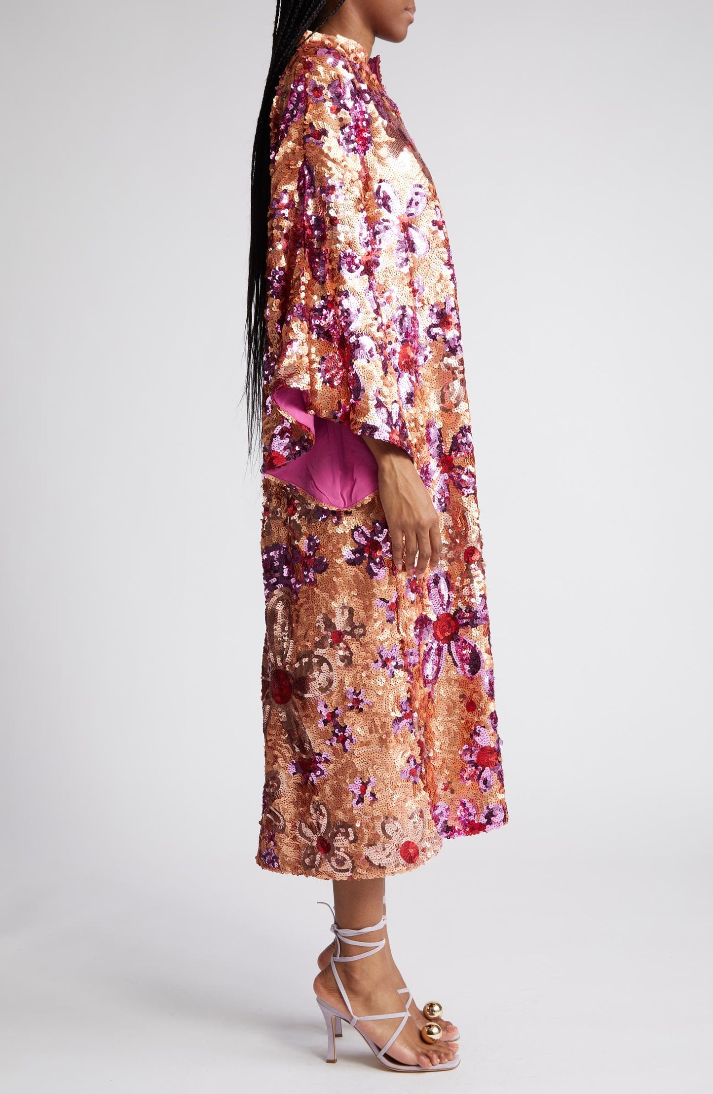 Sequin - Embroidered Midi Dress