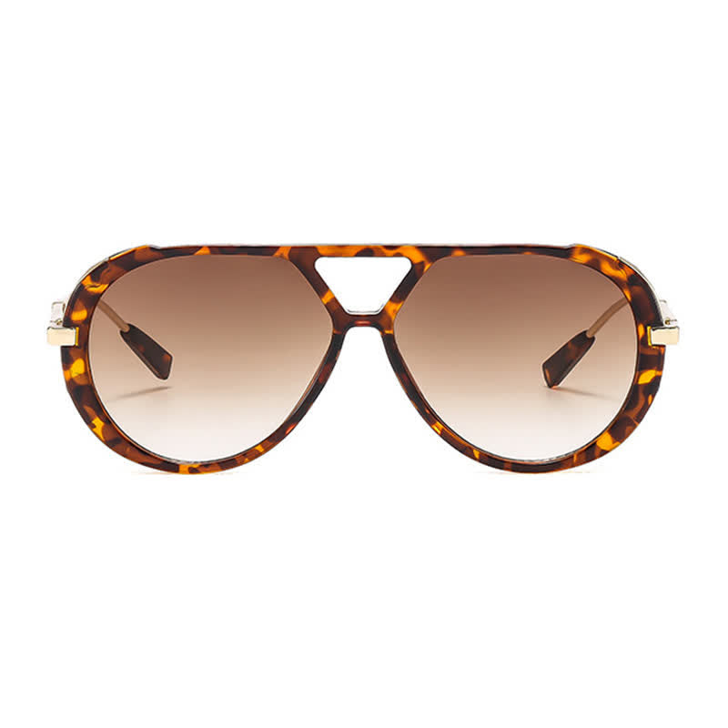 Spykay™ SG60737 Double Bridges Tortoiseshell Oval Frame Sunglasses