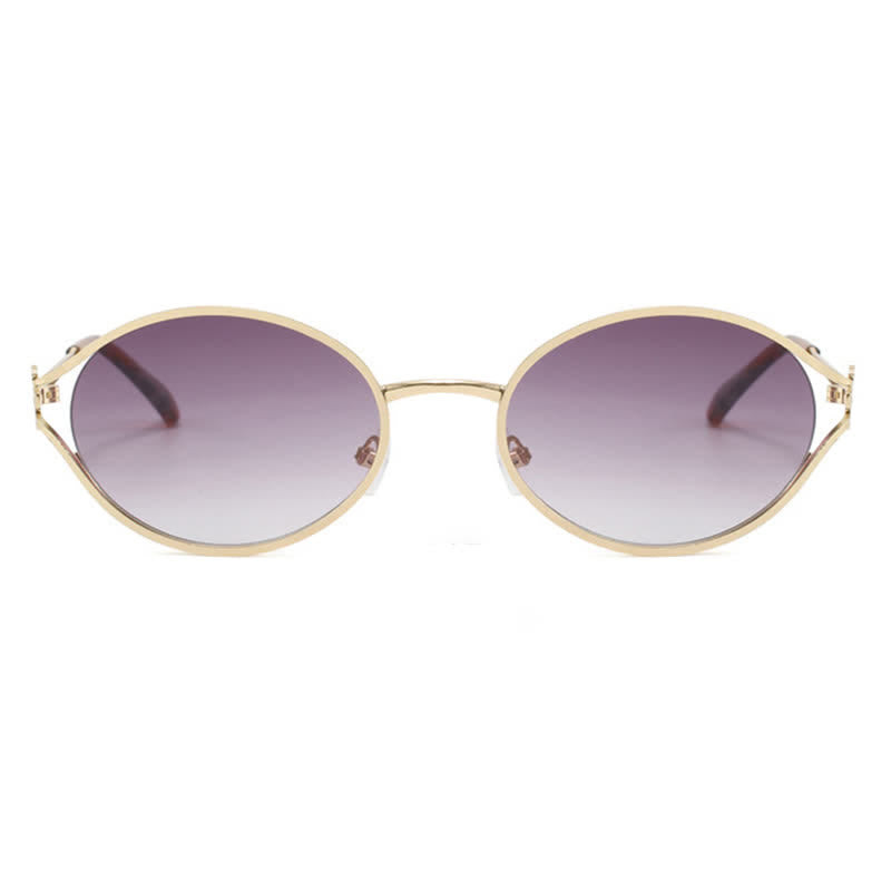 Spykay™ SG60678 Vintage Oval Frame Metal Sunglasses