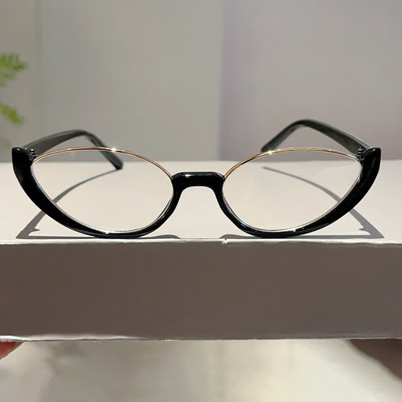 Spykay™ EG26680 Unisex Hipster Semi-Rimless Cat-Eye Eyeglasses
