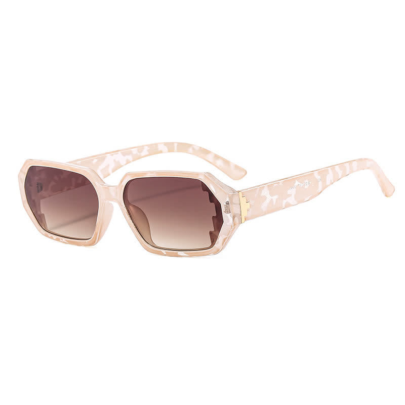 Spykay™ SG60689 Unisex Leopard Pattern Geometric Frame Sunglasses