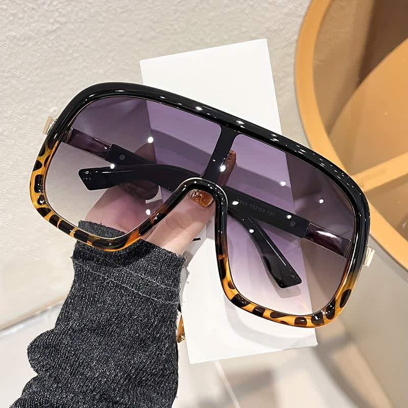 Spykay™ SG60952 Flat Top Double Bridges Oversized Trendy Aviator Sunglasses