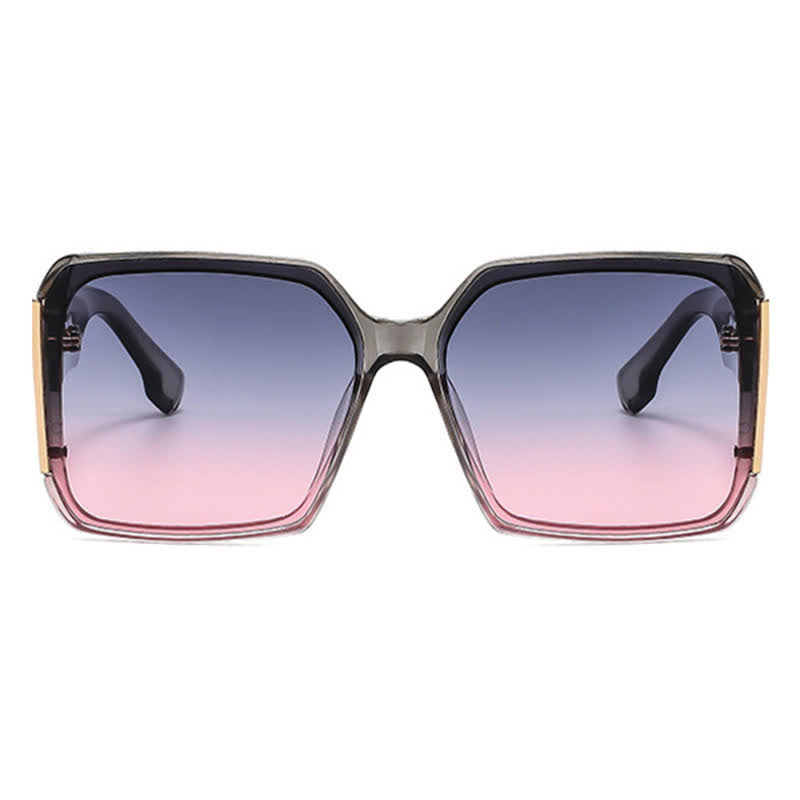 Spykay™ SG60836 Square Frame Oversized Rimless Sunglasses