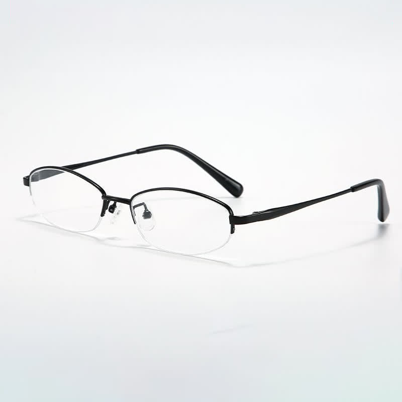 Spykay™ EG26717 Hipster Titanium Small Oval Frame Anti-blue Light Glasses