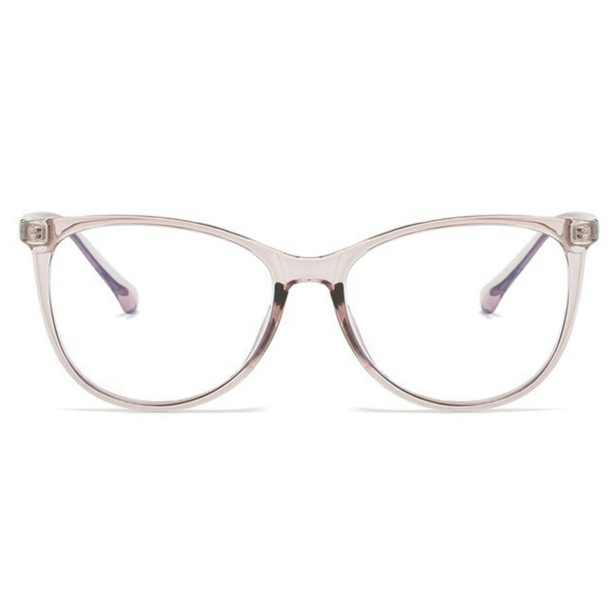 Spykay™ EG1012 Women's Round PC Frame Personality Fashion Clear Lens Glasses With Gradient Tint Clear Glasses Accessories