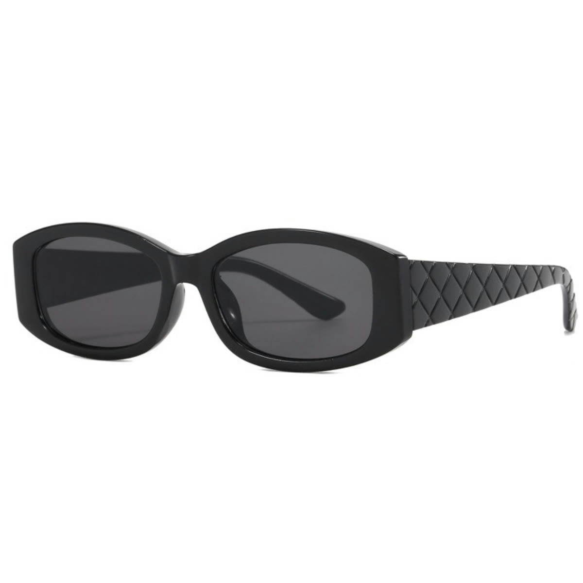Spykay™ SG1010 Oval Frame Rhombic Temples Sunglasses