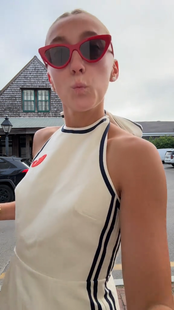 Whale - Embroidered Halter Mini Dress