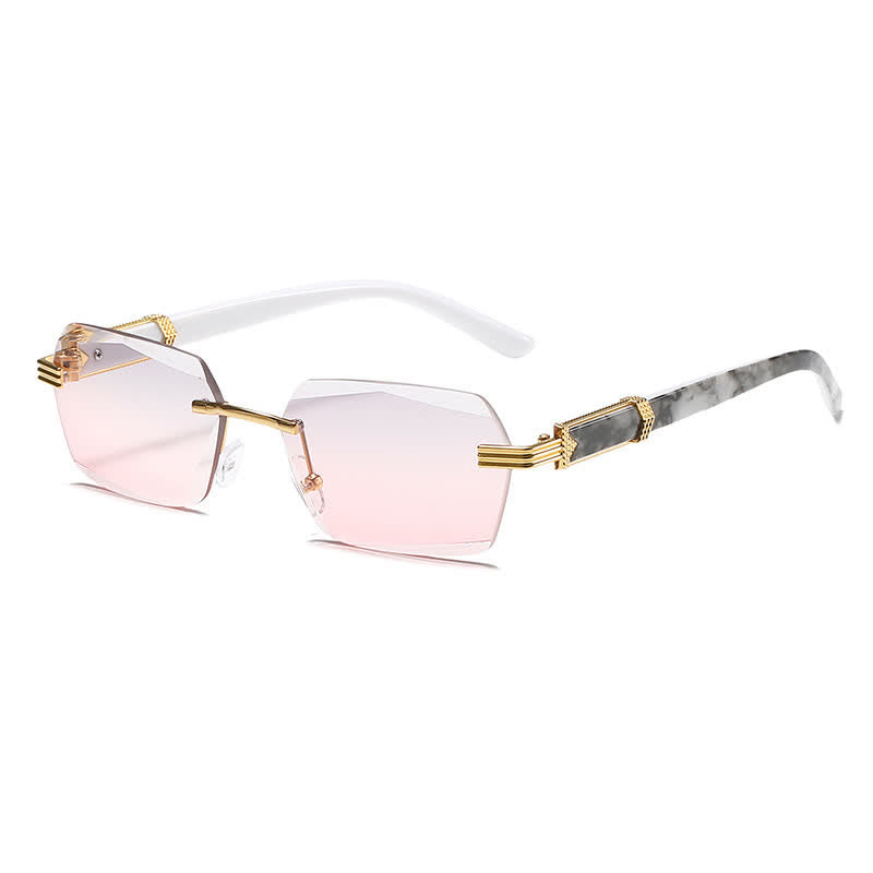 Spykay™ SG60746 Rimless Geometric Frame Tinted Sunglasses