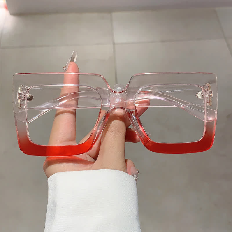 Spykay™ EG26812 Oversized Square Frame Anti-blue Light Glasses