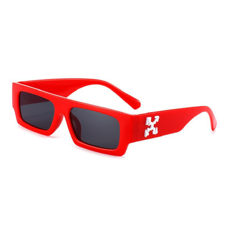 Spykay™ SG60844 Fashion 'X' Design Rectangle Small Frame Sunglasses