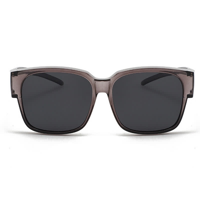 Spykay™ SG60957 Fit Over Glasses Square Frame Polarized Sunglasses for Women Men
