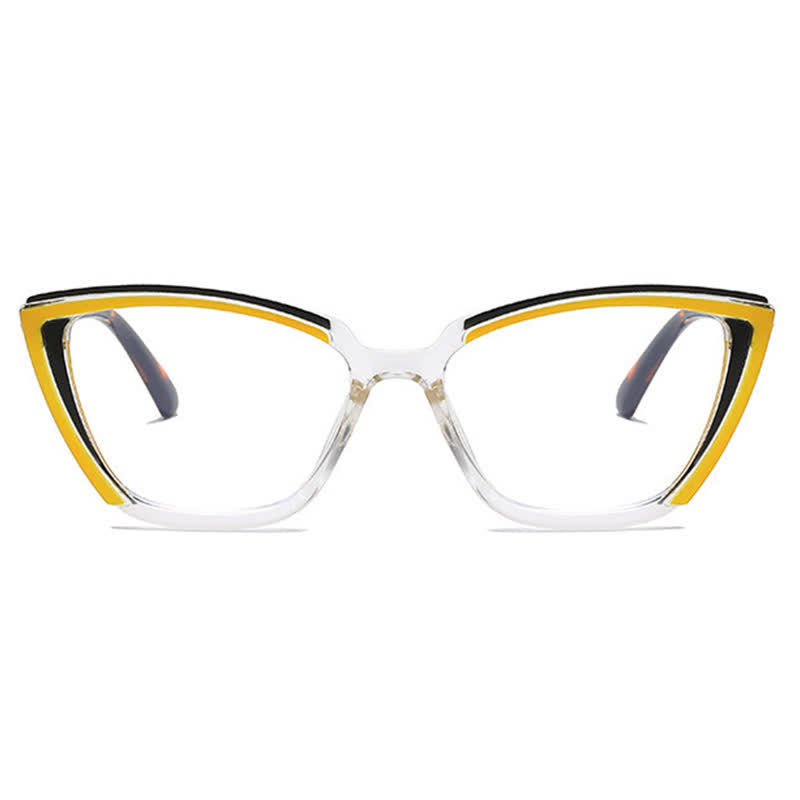Spykay™ EG26814 Fashion Colorblock Butterfly Frame Anti-blue Light Glasses