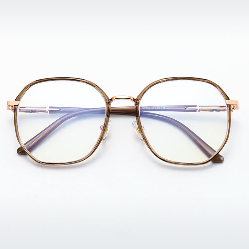 Spykay™ EG26793 Classic Geometric Large Frame Anti-blue Light Glasses