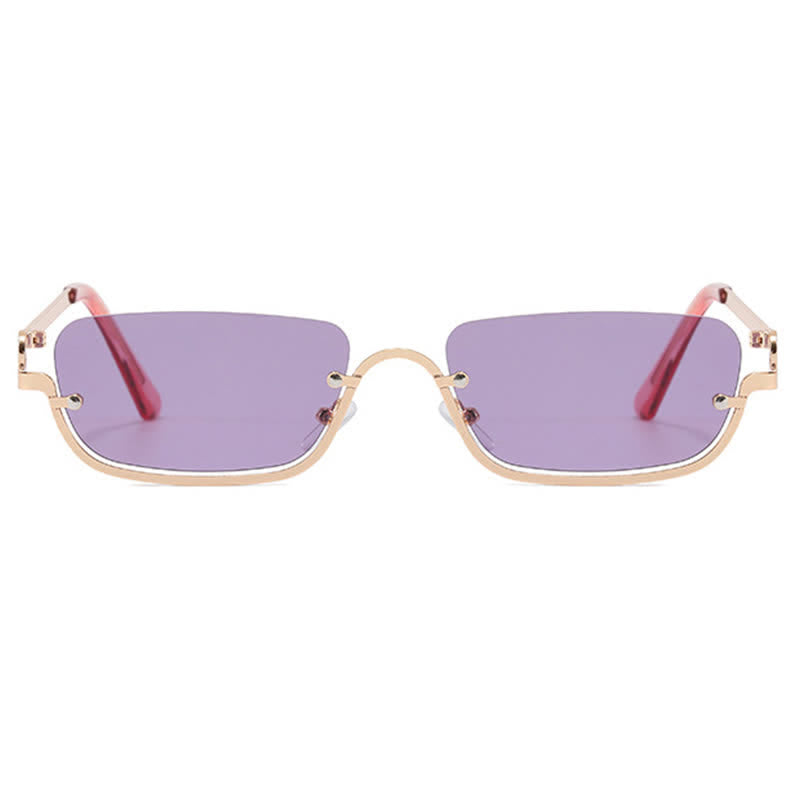 Spykay™ SG60874 Trendy Semi-Rimless Rectangle Frame Sunglasses