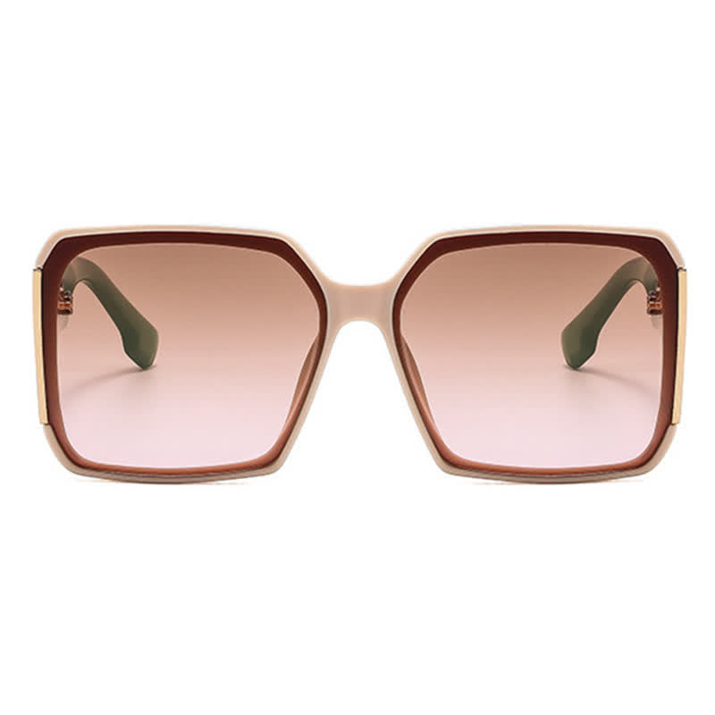 Spykay™ SG60836 Square Frame Oversized Rimless Sunglasses