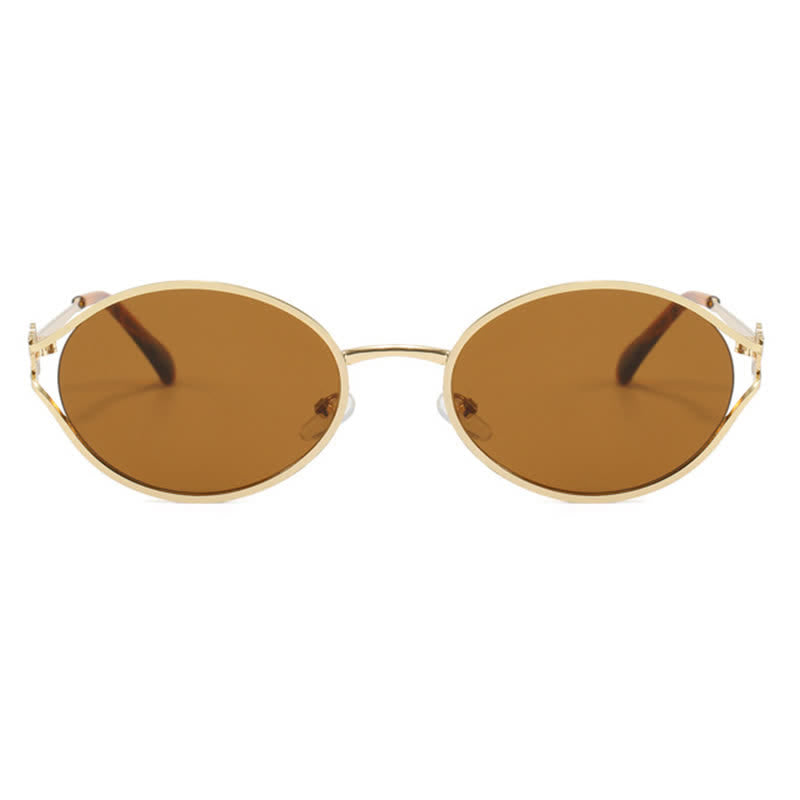Spykay™ SG60678 Vintage Oval Frame Metal Sunglasses