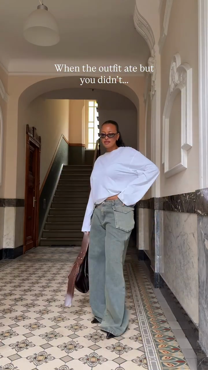 Light Blue Wide - Leg Jeans