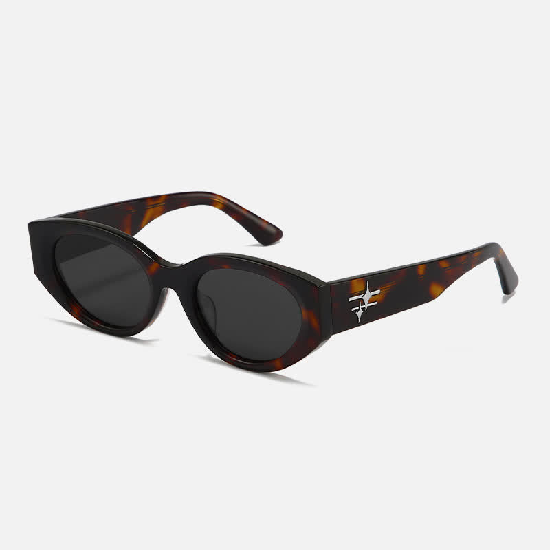 Spykay™ SG60781 Cat-Eye Polarized Star Temples Sunglasses with Nylon Lenses