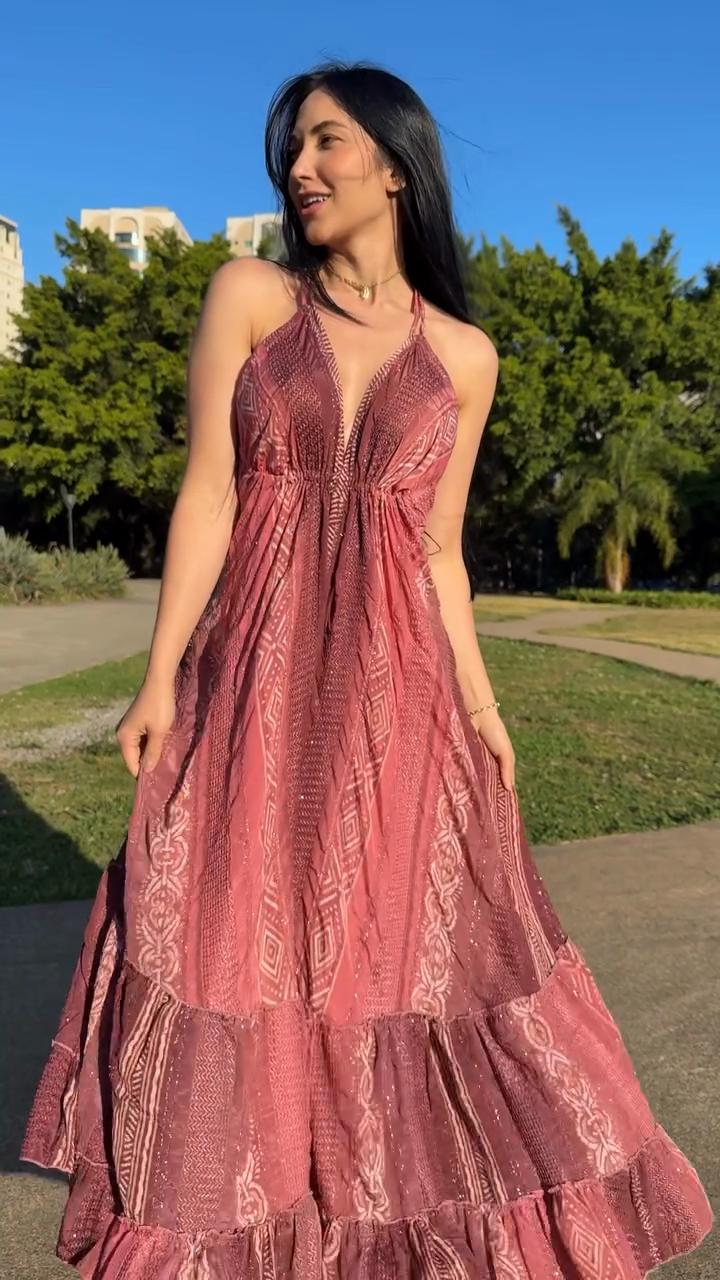 Pink Bohemian - Style Maxi Dress