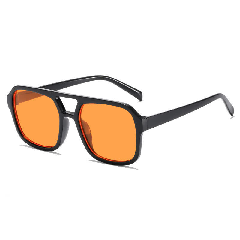 Spykay™ SG60718 Double Bridges Square Frames Retro-Vintage Sunglasses