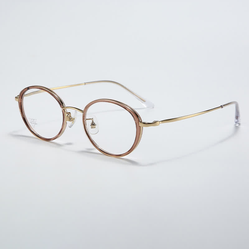 Spykay™ EG26720 Titanium Round Frame Anti-blue Light Hipster Glasses
