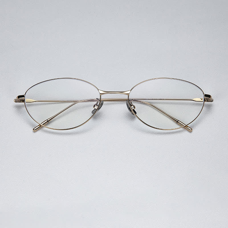 Spykay™ EG26694 Lightweight Titanium Oval Frame Anti-blue Light Glasses