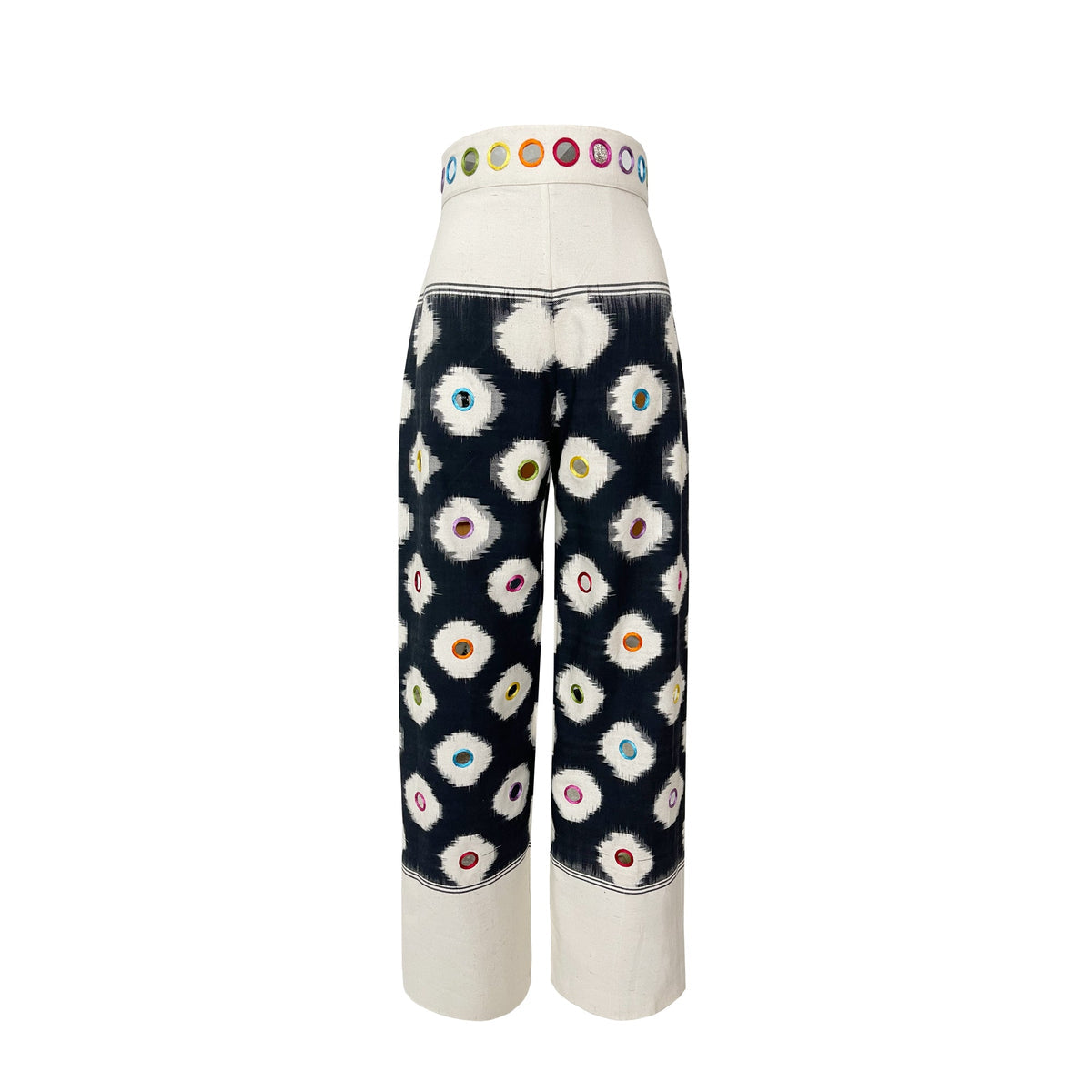 Embroidered Flared Trousers