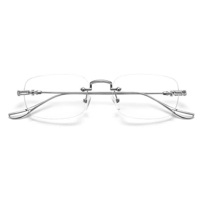 Spykay™ EG26748 Unisex Rimless Metal Frame Simple Anti-blue Light Glasses